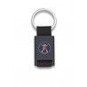 Llavero rectangulo negro + cinta negra