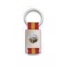 Llavero rectangulo plata + cinta bandera