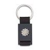 Llavero rectangulo negro + cinta negra