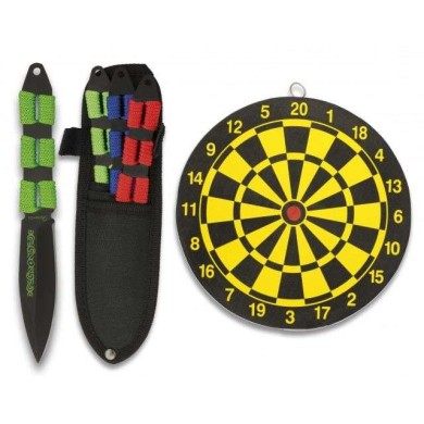 Set 3 lanzadores Negros cuerda tricolor.