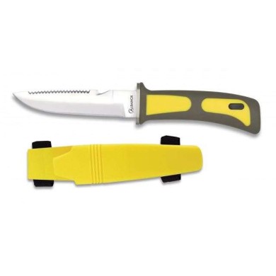 Cuchillo SUBMARINISMO.Amarillo. H:11.5