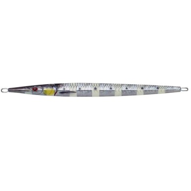 SEÑUELO SG 3D NEEDLE JIG 200 GR 25CM GLOW ZEBRA