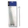 Piquetas acero. Blister: 10 pc. 23 cm