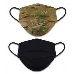 Mascarilla reversible camo - negro