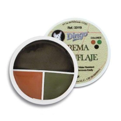 Pintura camuflaje. Tarro 3 colores. 30g