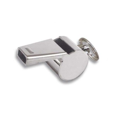 Silbato metalico CROMADO con anilla.4 cm