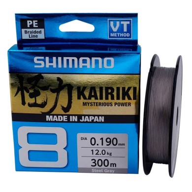 SHIMANO KAIRIKI 8 300 M 0.19MM STEEL GRAY