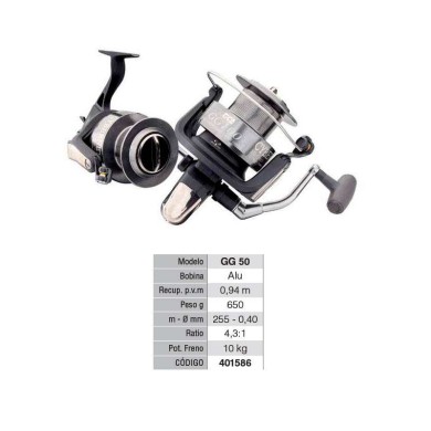 CARRETE CYBERNETIC GG-50 9ROD.