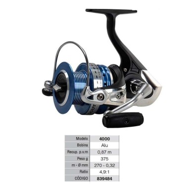 CARRETE TICA GAMMA GGUT 4000 6R