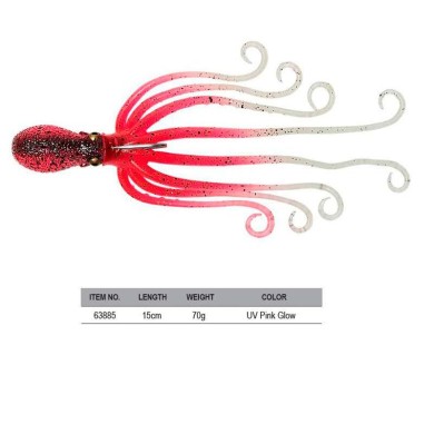 SAVAGE GEAR 3D OCTOPUS 70G 15CM UV PINK GLOW