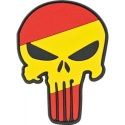 Parche Calavera España 6.6x9 cm con velcro
