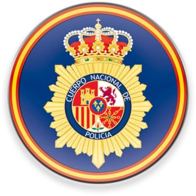Imán frigo redondo Escudo CNP diam:5 cm
