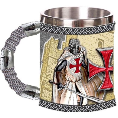 Taza resina templaria Knight