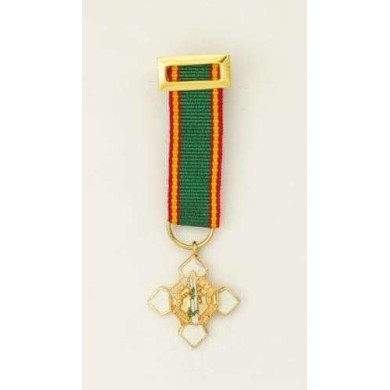Medalla Miniatura Merito Policial BLANCO