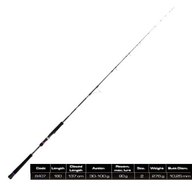 CAÑA CINNETIC EXPLORER SQUID JIG 30-100GR.