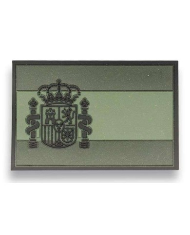 Parche goma ESPAÑA Verde. (5.4 x 3.4cm)