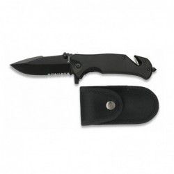 NAVAJA ALBAINOX NEGRA SEGURIDAD H:8