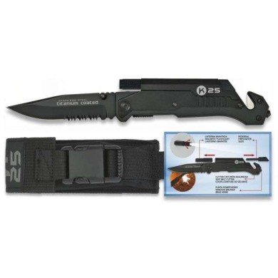 navaja K25 Pedernal/linterna. 9cm