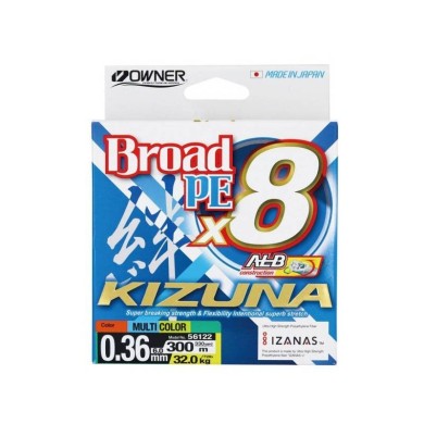 PE BRAID FISHING LINE 56122 MULTICOLOR 300MTS