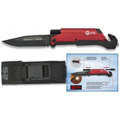 Navaja K25 Pedernal / linterna. 9cm