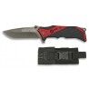 navaja K25 Roja / negra. hoja:8.6
