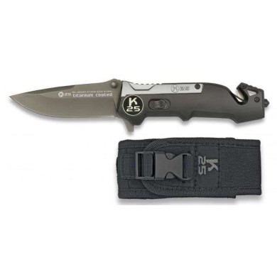 Navaja K25 Color Titanio / negro.8.7