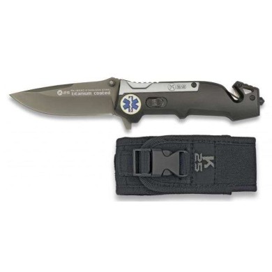 Navaja K25 Color Titanio/negro. 8.7