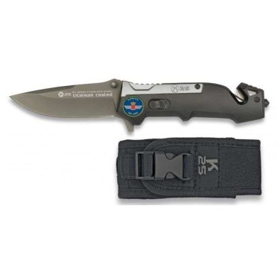Navaja K25 color Titanio/negro. 8.7