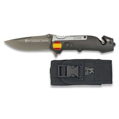 Navaja K25 Color Titanio/negro. 8.7