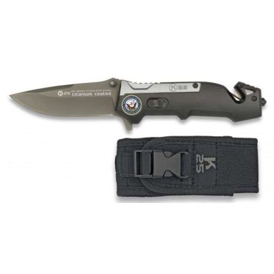 Navaja K25 Color Titanio/negro. 8.7