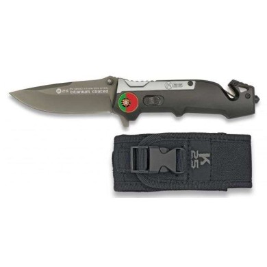 Navaja K25 Color Titanio/negro. 8.7