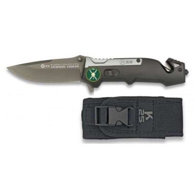 Navaja K25 color Titanio/negro. 8.7