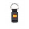 Llavero rectangulo negro + cinta negra