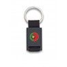 Llavero rectangulo negro + cinta negra