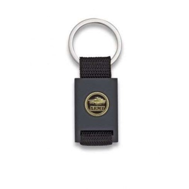 Llavero rectangulo negro + cinta negra