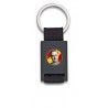 Llavero rectangulo negro + cinta negra