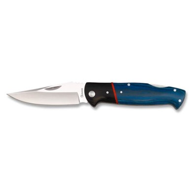NAVAJA ALBAINOX PAKKAWOOD AZUL HOJA 8CM