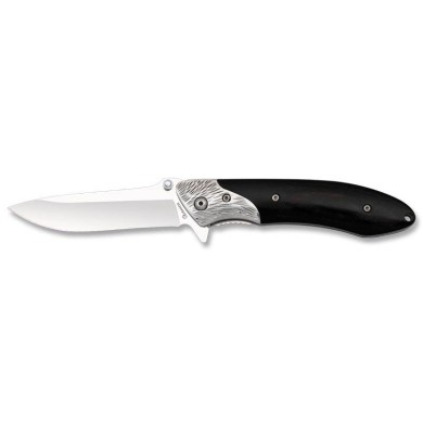 NAVAJA ALBAINOX MADERA NEGRA H:6.5CM