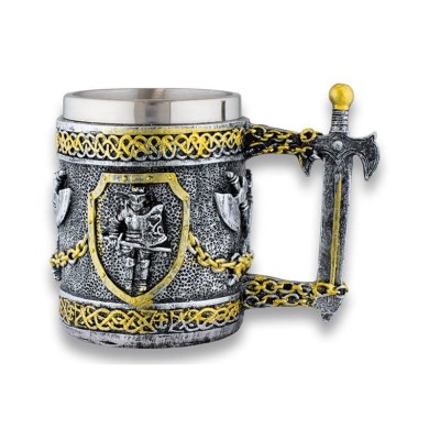 TAZA RESINA CABALLERO TEMPLARIO