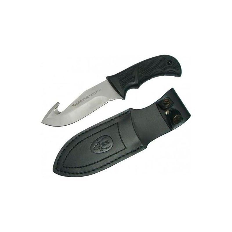 CUCHILLO ENTERIZO MANGO GOMA NEGRO
