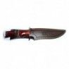CUCHILLO MUELA C/GUARDA Y POMO INOX MADERA ROSEWOOD
