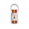 Llavero rectangulo plata + cinta bandera