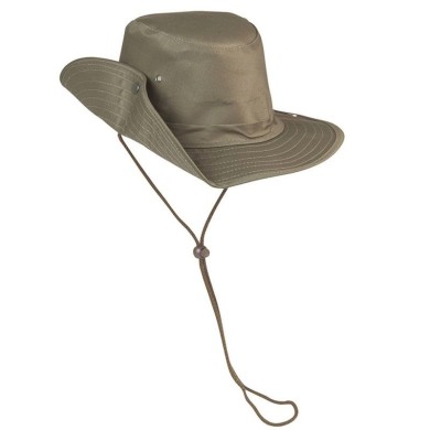 GORRO CON BOTON DE PRESION OLIVA