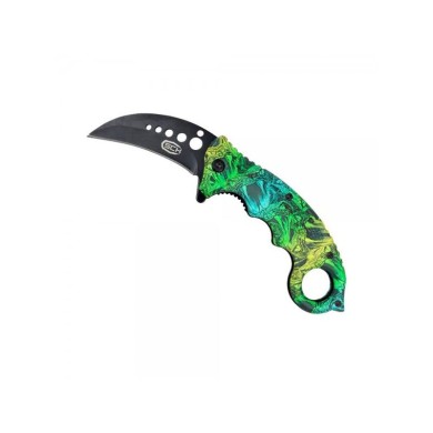 NAVAJA DE KARAMBIT ASISTIDA POR MUELLE SCK