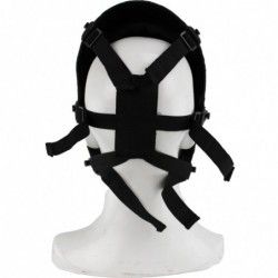 WOSPORT BLOODED SKULL MASK BLACK AND SILVER
