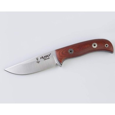 CUCHILLO CACHAS MICARTA BLANCA NEGRA Y MADERA ROSEWOO