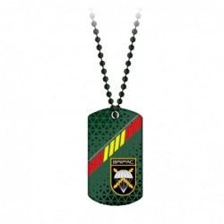 CHAPA MILITAR BRIPAC CON CADENA 3D