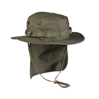 SOMBRERO BRIT.BOONIE R/S M.NECKFLAP OLIVA