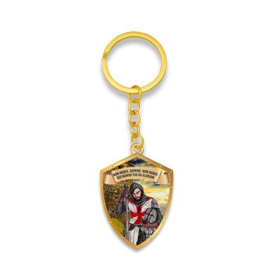 LLAVERO TEMPLARIO ORO 3D