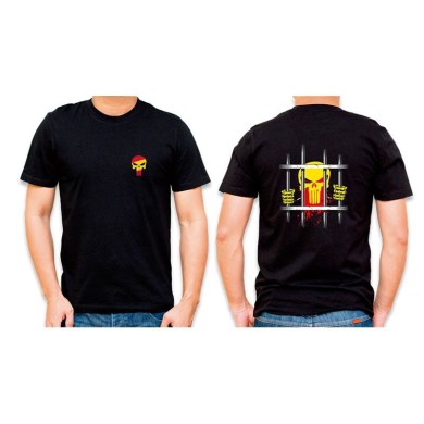 CAMISETA BASICA BARBARIC NEGRA CALAVERA